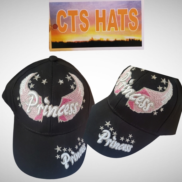 NWT Girls Princess Embroidered Hat - Picture 1 of 6